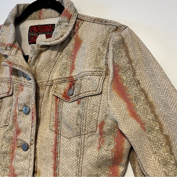 Cimarron | Vintage Patterned Denim Jacket - Picture 3 of 14